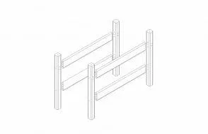 Пакет № 6 Опоры для полувысокой кровати