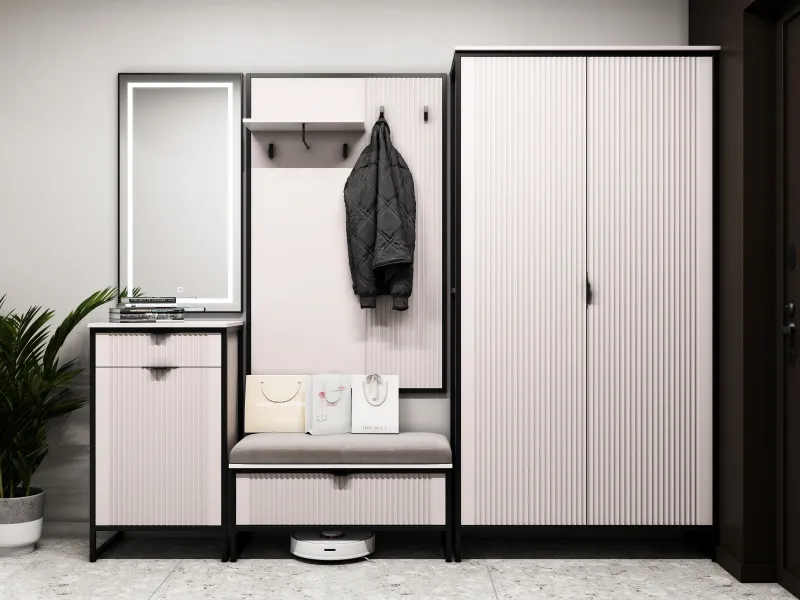 Тумба 1 дв и 1 ящ "Нора" прихожая Персидский жемчуг