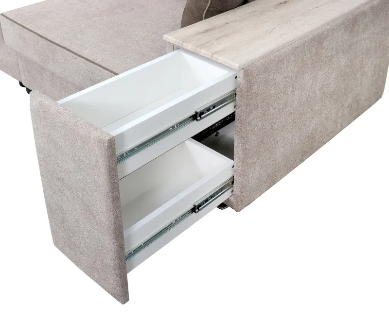 Диван-кровать "Бостон 2800" с функциональными подлокотниками СТАНДАРТ Вариант 1