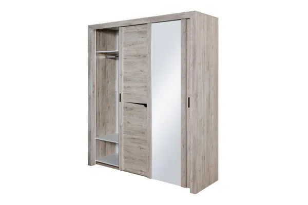 Шкаф 3 дв. с раздвижными дверями "Соренто" спальня Дуб бонифаций