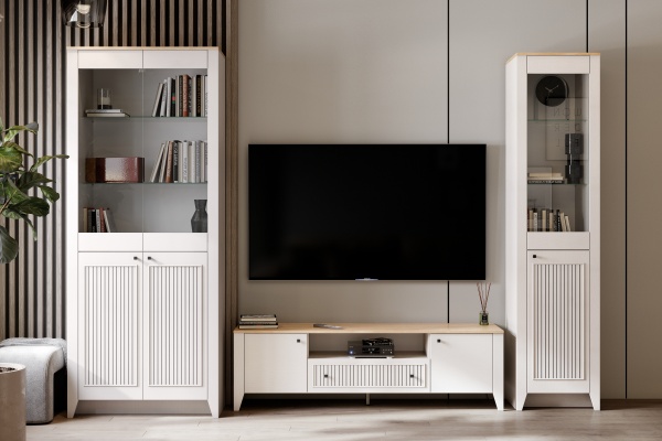 Тумба ТВ 2 дв 1 ящ "Валенсия" гостиная широкая